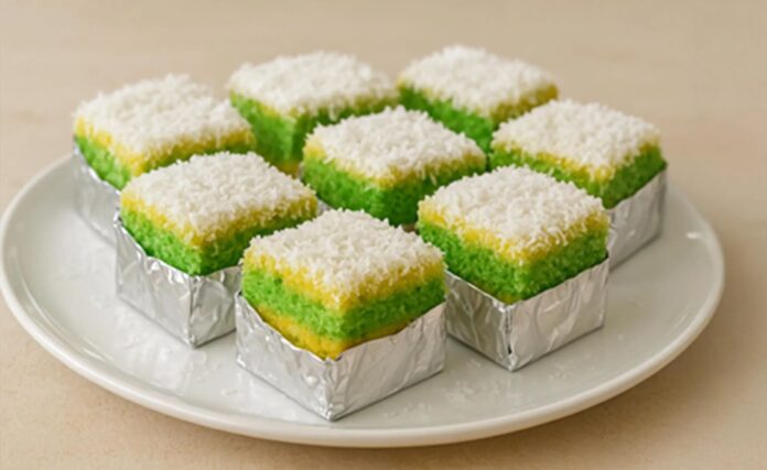 Bolo Gelado Verde e Amarelo