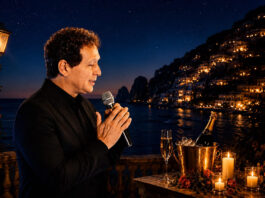 Toni Martin celebra a música italiana em noite de velas Toni Martin
