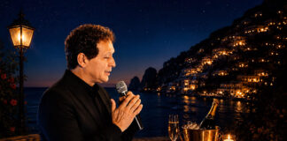 Toni Martin celebra a música italiana em noite de velas Toni Martin